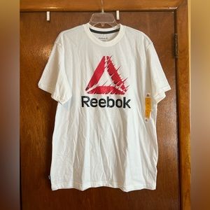 Reebok Men’s White Crew Neck Short Sleeve T-shirt